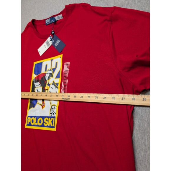 NWT Polo Ralph Lauren POLO SKI ‘92 Men's Short Sleeve T-Shirt Size 4XB Red - Picture 7 of 8